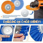 Amylove 8 Inch Airway Buffing Wheels Aluminum Wheel Polishing Kit in Diameter 5/8 Inch Arbor Hole, Polishing Compound and Metal Polish Kit for Angle Grinder(Vivid Color,6 Pcs)