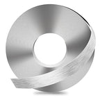GSCIT Club Silver Edge Banding, 1 Inch x 50ft Aluminum Brushed Edge Banding PVC Edge Trim for Cabinet Repair Furniture