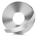 GSCIT Club Silver Edge Banding, 1/2 Inch x 25ft Aluminum Brushed Edge Banding PVC Edge Trim for Cabinet Repair Furniture