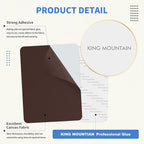 KING MOUNTAIN Canvas Repair Patch 9 x11 Inch 2 Pcs Self-Adhesive Waterproof Fabric Patch for Sofas, Tents, Furniture,Tote Bags, Car Seats (Coffee)