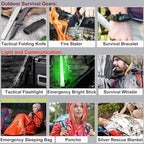 [Upgrade] Survival First Aid Kit Outdoor Molle System with Tactical Gear Set Trauma Kit for Camper Travel Hunting Hiking and Adventures