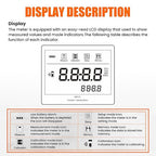 Digital Turbidity Meter with Ranges (0~1100 NTU/FNU, 0~275 EBC, 0~9999 ASBC) Handheld Turbidity Tester with Single & Continuous Modes Turbidity Gauge for Lab Water Treatment (Model AMT27)