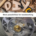 11 Pcs Precision Brass Router Template Bushing Guides Sets and 1/4" Shank Woodworking Router with Carrying Case, Fits Porter Cable Style Router Sub Bases