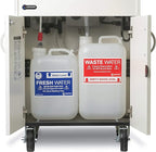 Ozark River Portable Sinks Premier Black, Black Laminate-ABS Sink, Mobile Self Contained Sink, Mobile Hand Washing Station, Portable Sink with Hot Water, Portable Sink Hand Wash Station, 110V