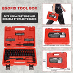 1/4" Ratchet Wrench Socket Set 65 Piece, Metric Shallow Socket (4-15mm) and Deep (4-15mm), with 72-Teeth Ratchet, Screwdriver Bit Set, Small Tool Kit for Home Use and Automotive Repair