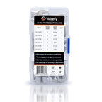 Wirefy 30 PCS Tinned Copper Wire Lugs Kit - Battery Lugs - Crimp Battery Cable Ends - Ring Terminals - 6-2 Gauge