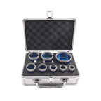 Diamond Core Drill Bit Set - BRSCHNITT Hole Saw Kit for Porcelain Tile Ceramic Marble Granite Drilling, 11pcs Bits with Triangle Shank（6/8/10/20/25/28/32/35/45/50/65mm）, KIT3, BDB54911405R103