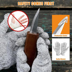 Wood Carving Kit, 36Pcs Wood Carving Tools with Paint and Beewax, Wood Whittling Kit with 4Pcs Whittling Knives & Storage Bag for Beginners and Enthusiasts