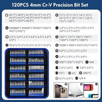 XOOL 140 in 1 Precision Screwdriver Set, Professional Computer Laptop Repair Tool Kit, Electronics Repair Tool with 120 Magnetic Bits, Compatible for Macbook, iPhone, Game Console, Tablet
