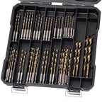 Hex Shank Cobalt Drill Bit Set 59Pcs 1/16"-3/8", M35 HSS Impact Driver Drill Bits for Metal and Hardened Steel, with Indexed Storage Case