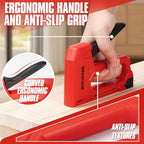 Light Duty Staple Gun for Wood, Red Upholstery Staple Gun Kit with 2000pcs JT21 Staples 1/4, 5/16, 3/8 inch and Staple Remover, Stapler Gun for Crafts, DIY, Classroom, Decoration