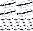 Safety Goggles Anti Fog Lab Goggles Clear Protective Eye Goggles Adjustable Safety Goggles for Chemistry Lab Mowing