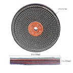 Luo ke 6'' x 1'' Dinem Polishing Wheel - 1/2'' Arbor Abrasive Denim Polishing Wheel Denim Cloth Buffing Wheels for Bench Grinder/Die Grinder
