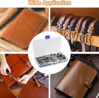 56 Pieces Leather Hole Punch Set, Leather Cutting Dies Kit with Storage Case & Mat, Multiple Shapes Hole Punch Tool for Belts, Hollow Punch Cutter Tool for Handmade DIY Crafts