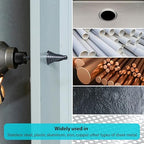 Cobalt Steel Step Drill Bit Set - Suitable for Metals, 1/4“ to 1-3/8” Specifications, Impact Step Drill bits with Titanium Coating and Aluminum Shell Professional Metal Drill bits