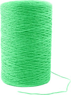 1mm x 3000 Feet Light Green Jute Rope, Twine for Gardening Tomato Climbing Plant Tie Floristry Crafts Gift Wrapping Packing Decor