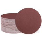HARFINGTON 50 Pcs 7 Inch Sanding Disc 150 Grit Hook and Loop Sandpaper Random Orbital Sander Pads for Woodworking Automotive Metal Polishing