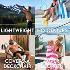Dock & Bay Beach Towel - Quick Dry, Sand Free - Compact, Lightweight - 100% Recycled - Includes Bag - Cabana - Cancun Green - Extra Large (200x90cm, 78x35)