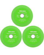 Glass Cutting Disc, Allmake 3pcs Rock Slab Grinding Disc 4 Inch for Angle Grinder, Diamond Glass Cutter Saw Blades for Grinding Cutting Bottle Crystal Ceramic Tile, Discos para Cortar Ceramica