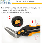 10" Heavy Duty Scissors, Carpet Cutter, Industrial Scissors, Multipurpose, Scissors for Carpet, Cardboard, Leather, Pruning, Gardening, Professional Soft Grip Stainless Steel (Orange)