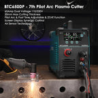 Plasma Cutter, [Pilot Arc] [Large LED Display] [Air Sensor] 65A bestarc Plasma Cutter Machine 110/220V Dual Voltage, 5/8 Inch Clean Cut 1 Inch Max Cut, Post Flow 2T/4T for Beginners DIY