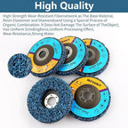 10 Pack 4-1/2" x 7/8" Strip Discs Stripping Wheel, 4.5 inch Rust Remover Discs for Angle Grinder,Clean and Remove Paint Coating Rust Welds Oxidation(Blue)