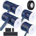 132 ft Expandable Braided Cable Sleeve Wire Loom PET Wire Sleeving，Wrap Management Mesh for Audio Video and Other Home Device Cable Automotive Wire - (1/2 Inch, 1/4 Inch, 2/5 Inch,3/4 Inch,Blue)