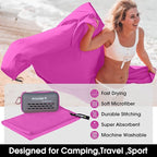 4Monster Camping Towel Super Absorbent, Quick Dry Microfiber Travel Towel, Light Weight Ultra Soft Compact Gym Towel for Hiking Swimming Beach Yoga Travel Sports Backpack