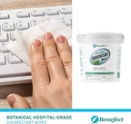Benefect Botanical Disinfecting Wipes - (250 Wipe Count) Natural, No Residue - Antibacterial Disinfectant, Multi-Surface Cleaning and Sanitizing Wipes