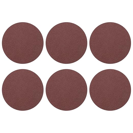 HARFINGTON 30 Pcs 7 Inch Sanding Disc 60 Grit Hook and Loop Sandpaper Random Orbital Sander Pads for Woodworking Automotive Metal Polishing