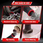 AFA Tooling - Extendable Neck Deburring Tool & Countersink Hand Reamer with 15 Extra Blades - Works on Resin, PVC Pipes, Copper, Plastic - Plumbing & 3D Printing Burr Removal Reamer Tool