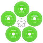 Glass Cutting Disc, Allmake 5pcs Rock Slab Grinding Disc 4.5 Inch for Angle Grinder, Diamond Glass Cutter Saw Blades for Grinding Cutting Bottle Crystal Ceramic Tile, Discos para Cortar Ceramica