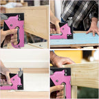 3 in 1 Staple Gun, Women Pink Manual Stapler with 600 Staples, for Wood, Cable, Crafts, Fabric, Decoration, Carpentry, Furniture, Material Repair and DIY.