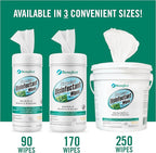 Benefect Botanical Disinfecting Wipes - (90 Wipe Count) Natural, No Residue - Antibacterial Disinfectant, Multi-Surface Cleaning and Sanitizing Wipes