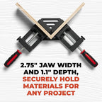 90-Degree Angle Clamp - Home Improvement Corner Clamp for Wood, Metal Tubes & Glass - Adjustable Hand Tool - Aluminum Alloy Die-Cast