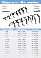 Pipe Clamps 5/8 Inches （Φ16MM）- 304 Stainless Steel & Rubber Lining heavy duty Pipe Strap clamp 10 Pack
