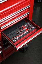 ARES 42048-3-Piece 90 Tooth Ratchet Set - Premium Chrome Vanadium Steel Construction & Mirror Polish Finish - Quick Release for Easy Socket Change - 90-Tooth Reversible Design with 4 Degree Swing