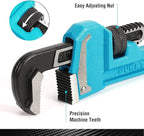 DURATECH 4-Piece Heavy Duty Pipe Wrench Set, 8 ",10 ", 14 ", 18 ", Adjustable Plumbing Wrench, Malleable Cast Iron Handle, Exceed GGG Standard