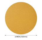 S SATC 100 Grit Sandpaper Roll 100 PCS 6 Inch Round Sanding Discs Aluminum Oxide Sandpaper Discs with Adhesive Back for Wood, Auto Body Repair, Paint, Metal, and Plastic