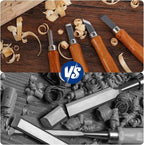 RexTact Wood Carving Kit Deluxe Hand Carving Tool Set, 16 Wood Whittling Kit High-Carbon Steel, Wood Art Tools 8 Whittling Knives & 4 Detail Carving Knives for Beginner &Professional Christmas Gift