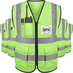 TICONN Reflective Safety Vest High Visibility Class II Mesh Vest for Women & Men Meets ANSI Standards