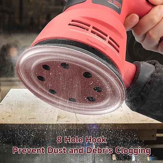 100 PCS 5 Inch Sanding Discs 400 Grit, Round Hook and Loop Sandpaper for Random Orbital Sander