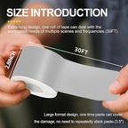 Waterproof Repair Tape for Fabric,RV Awning,Boat Covers,Tents,Tarp,Heavy Duty Outdoor Repair Patch - 2.8IN x 30FT（Silver）