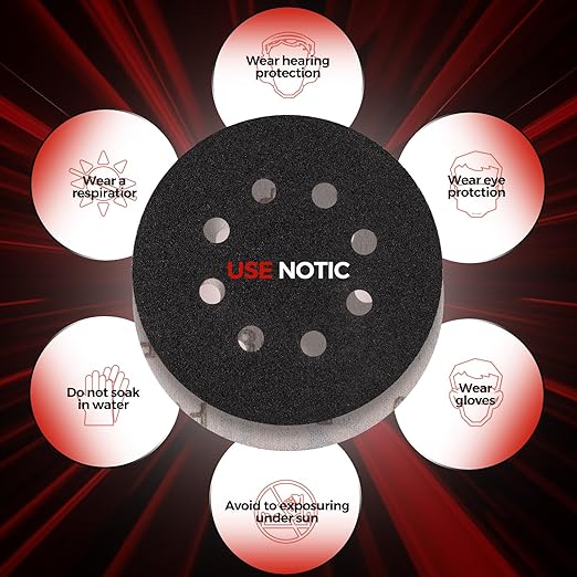 50PCS 5 inch Silicon Carbide Sanding Discs 5000 Grit, Wet Dry Orbital 5 Sander Hook and Loop Sandpaper Disc Ultra Fine Grit, Best for Metal,Automotive Precision Polishing