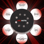 100PCS 5 inch Silicon Carbide Sanding Discs 800 Grit, Wet Dry Orbital 5 Sander Hook and Loop Sandpaper Disc, Best for Metal,Automotive,Wood Polishing