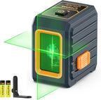Laser Level, CIGMAN Self-Leveling - 100 feet, Compact 6.4 oz, Perfect for Pictures Hanging, Floor Tile, Ideal for DIY Projects and Home Renovation, L-Magnetic Bracket, Battery Included