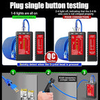 NF-468S RJ45 Network Cable Tester for CAT5, CAT5E, CAT6, CAT6A, Cat7 POE Test UTP/STP Cable Checker Telephone Line CAT3 Cable Mapper Network Tools (Professional Grade)