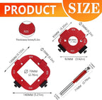 Router Templates and Jigs for Woodworking,Guides and Edge Guide for Precision Routing,Router Tool,Corner Radius Templates for Routers R10/R15/R20/R25/R30/R35/R40/R50