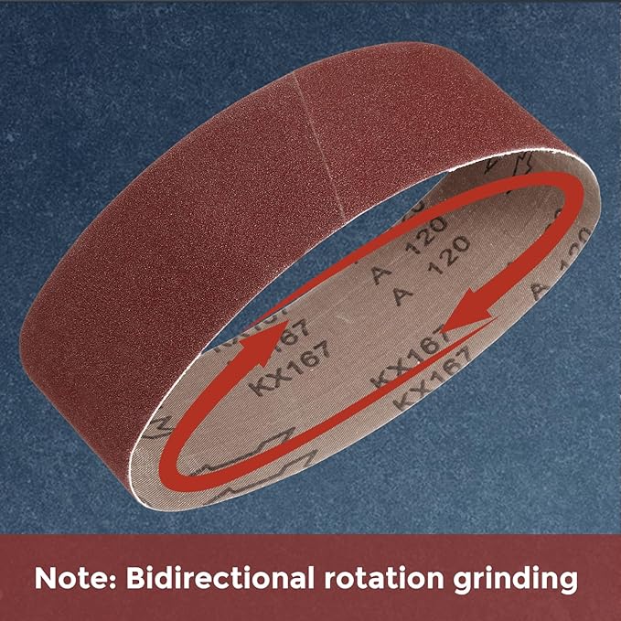 20 Pcs Sanding Belts 1/2 x 18 Inch 36 Grit Aluminum Oxide Abrasive Sandpaper for Belt Sander Metal Grinding Wood Working Weld Rust Removal