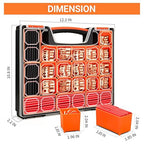 Kuject 220PCS Battery Cable Ends AWG 1 2 4 6 8 1/0 2/0 Gauge, 110PCS Heavy Duty Copper Wire Lugs Kit, Battery Cable Terminal Connectors Assortment with 110PCS 3:1 Heat Shrink Tubing